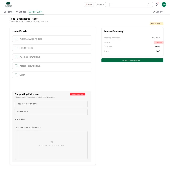 QF post event
